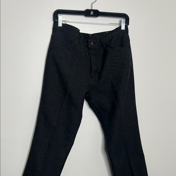 Dark Gray Straight-Leg Pants Wrangler woven twill straight leg pants - Picture 2 of 9